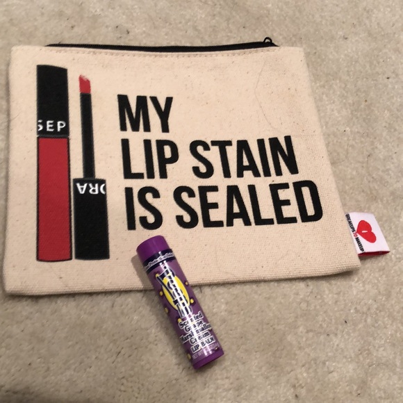 NWOT Breakups to Makeups makeup Bag an Peeps lip balm - Picture 14 of 16